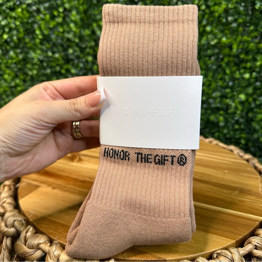 HONOR THE GIFT Noble Sock Peach Brand New